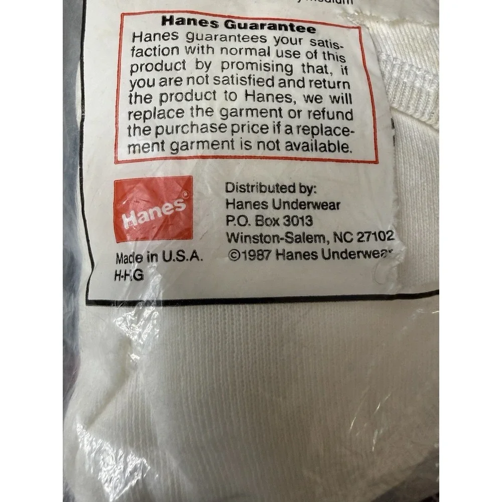VTG 80s Hanes Mens Briefs 3 Pack NOS Made In USA 40 White Cotton Comfortweave